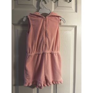 Hooded terry cloth cover up